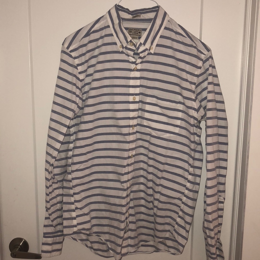 Men’s JCrew Stripe Button Ip